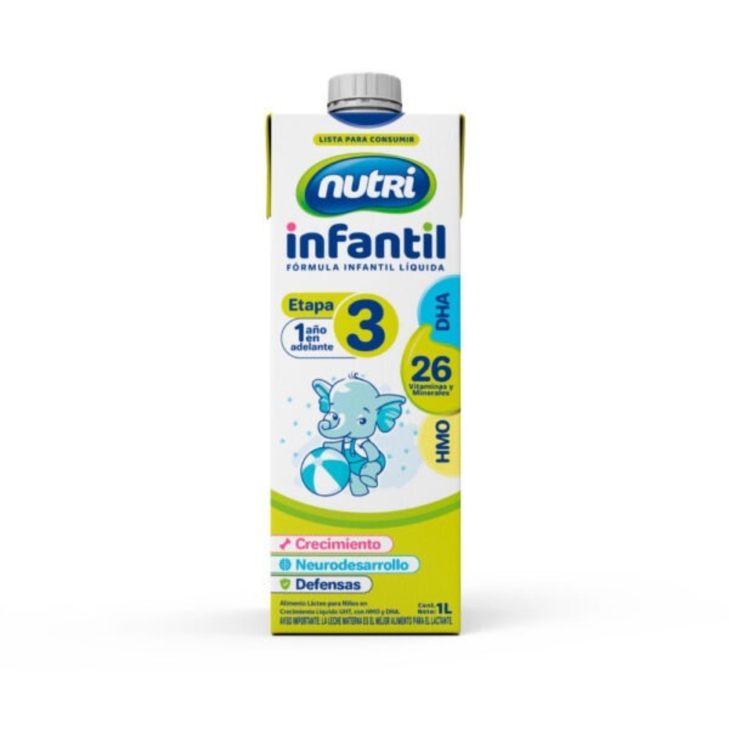 FORMULA INFANTIL NUTRI UHT ET3 MAS DE 1 AÑOX1L