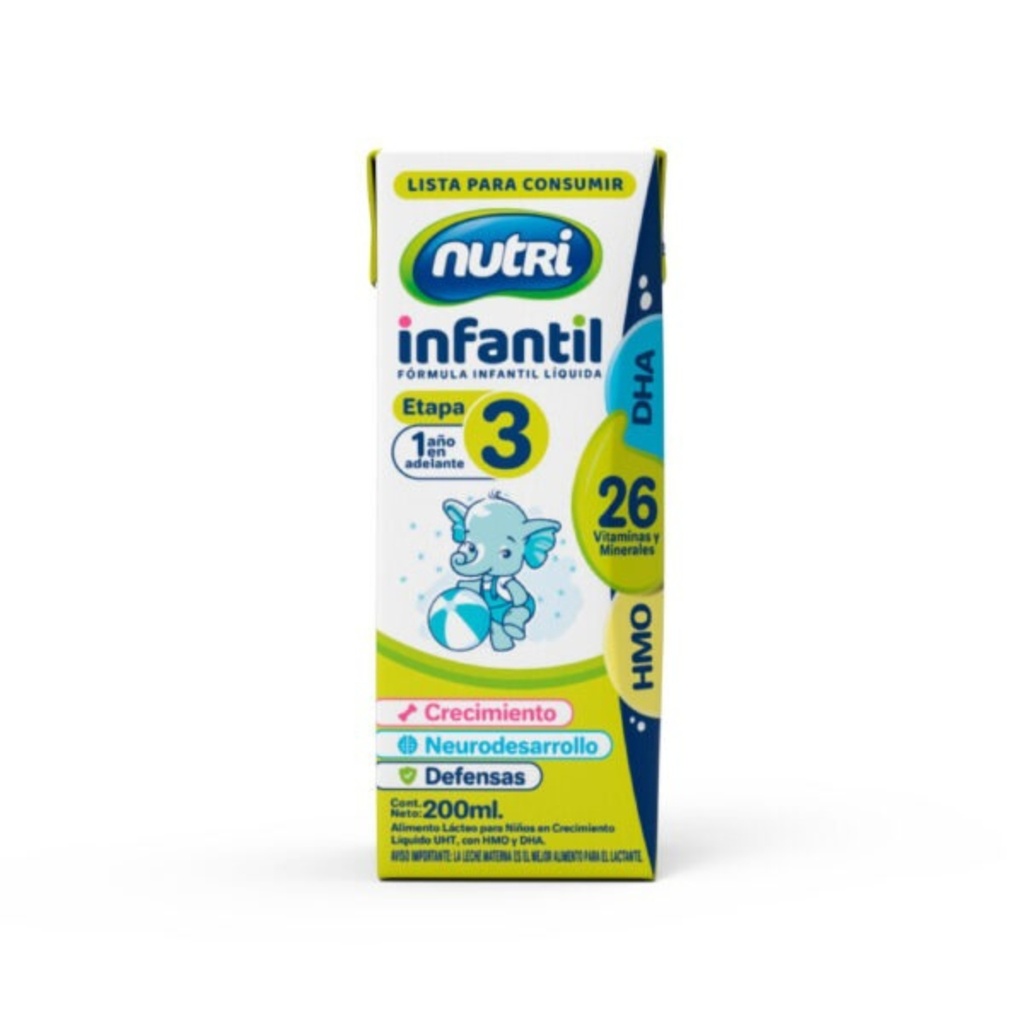 FORMULA INFANTIL NUTRI UHT ET3 MAS DE 1 AÑOX200ML