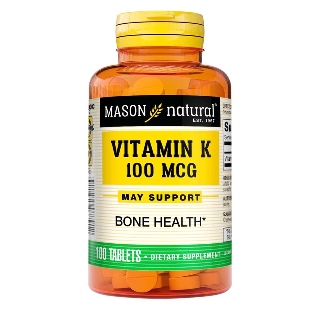 VITAMINA K MASON TABX1000MCGX100