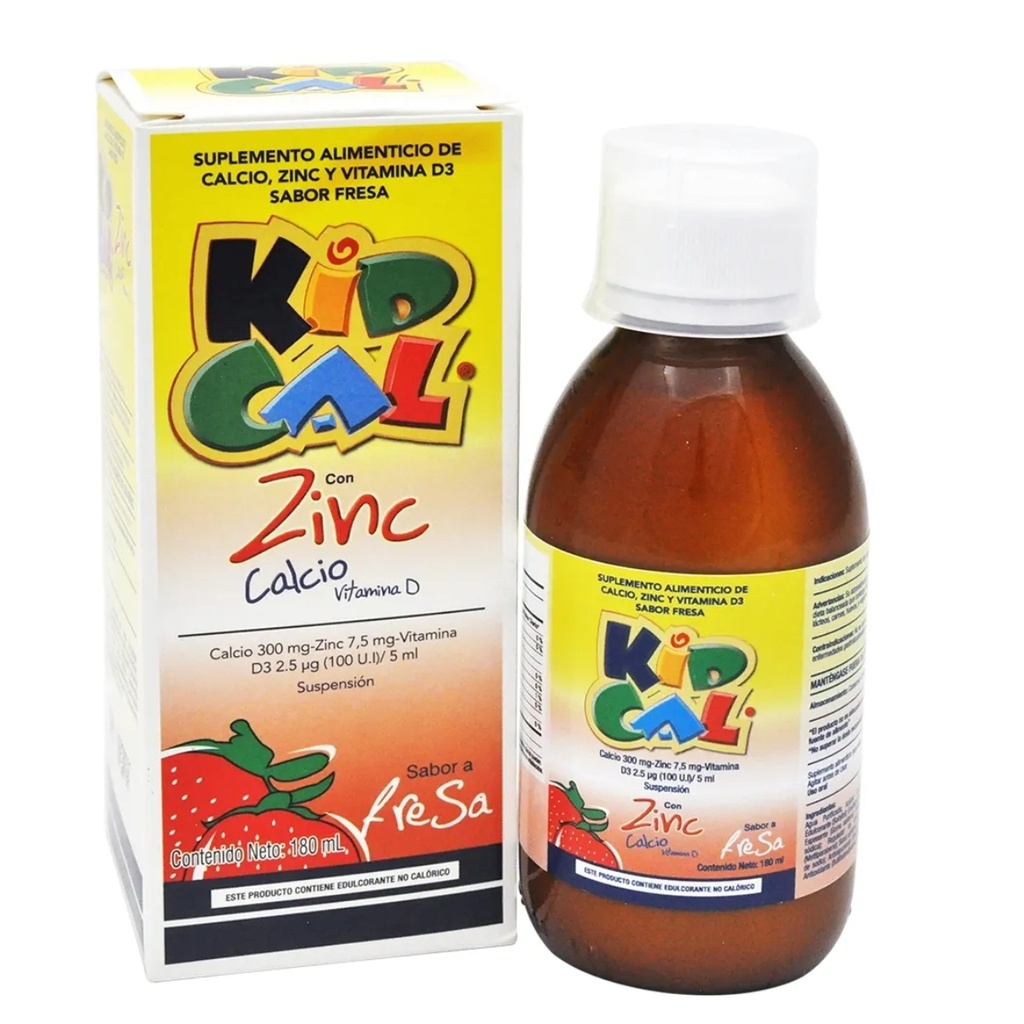 KID CAL FRESA SUSX300MG/100UIX180ML