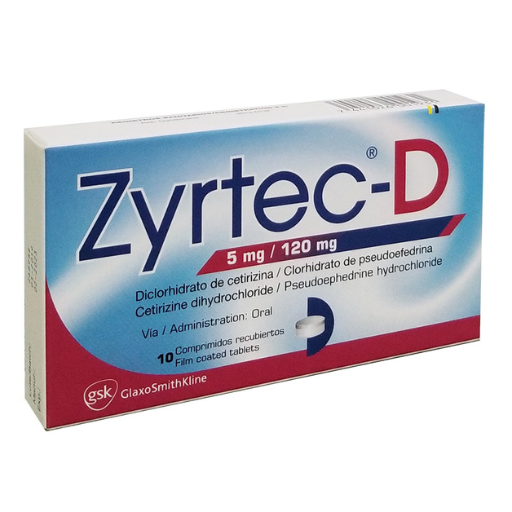 ZYRTEC-D CAPX5/120MGX10