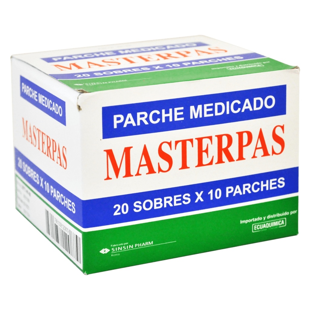 PARCHE TRANSDERMICO MASTERPAS SOBX10