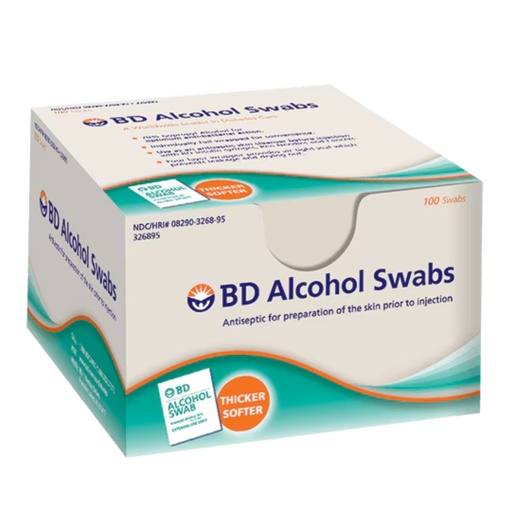 [23864] BD TOALLITAS ALCOHOL SWABS BDX100